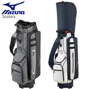 ミズノ ゴルフ キャディバッグ MD STYLE 9.5型 カート タイプ 5LJC2205 ネイビー ブラック ランバード ポケット MIZUNO｜golfpartner-annex