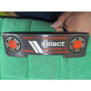 タイトリスト Titleist スコッティキャメロン セレクト ニューポート ノッチバック パター SCOTTY CAMERON select NEWPORT 2 NOTCHBACK 34 中古 Cランク｜golfpartner