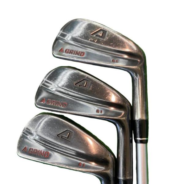A DESIGN GOLF A GRIND R1 マッスルバックアイアン(ブラック) 6S アイアン...