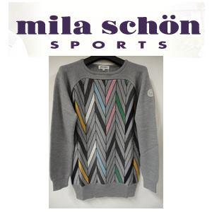 mila schon/ミラショーン】カシミヤ ニット ジップ グレー M mila