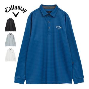 Callaway（キャロウェイ） ゴルフウェア ポロシャツ 長袖 メンズ ロゴ
