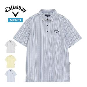 Callaway（キャロウェイ） かざあな メッシュ ストライプ総柄 半袖