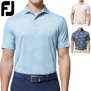 フットジョイ ゴルフウェア メンズ パームジャカード 半袖ポロシャツ FJ-S22-S13 2022年春夏モデル M-XLの商品画像
