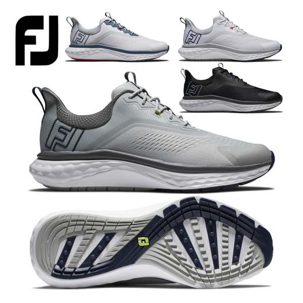 フットジョイ FJ クオンタム LACED スパイクレス ゴルフシューズ メンズ ウィズ：W
