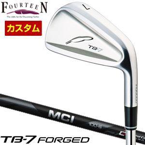 特注カスタムクラブ フォーティーン TB-7 Forged アイアン フジクラ MCI BLACK 60 / 80 / 100 シャフト 単品[＃5、＃6、＃7、＃8、＃9、PW] FOURTEEN（フォーティーン） TB-7 Forged アイアン フジクラ MCI BLACK