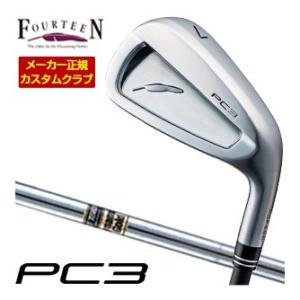 特注カスタムクラブ フォーティーン 2024 PC3 アイアン ダイナミックゴールド シャフト 4本...