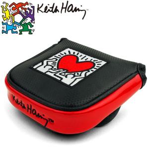 キースヘリング ゴルフ マレット型 パターカバー Holding Heart KHPC-04M｜golfranger