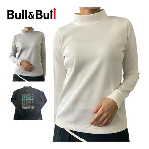 Bull＆Bull ゴルフウェア レディース バックロゴ モックネック 長袖シャツ W080-12540 2023年秋冬モデル XS-Lの商品画像