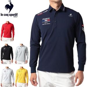 ルコックスポルティフ ゴルフ メンズ ウェア 長袖 ポロシャツ QGMUJB05 2022年秋冬モデル S-3L