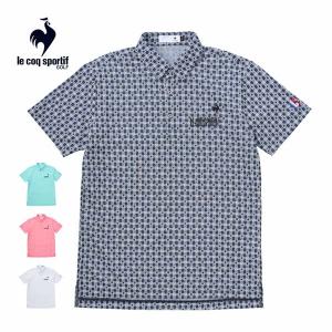 【未使用に近い】アールエルエックスゴルフ　即完軽量千鳥柄ポロシャツ長袖　海外S le coq sportif GOLF（ルコックスポルティフ ゴルフ） ルコック