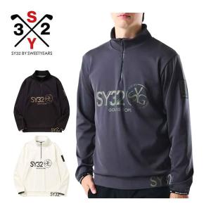 SY32 by SWEET YEARS GOLF メンズ モックネック 長袖シャツ スウィート