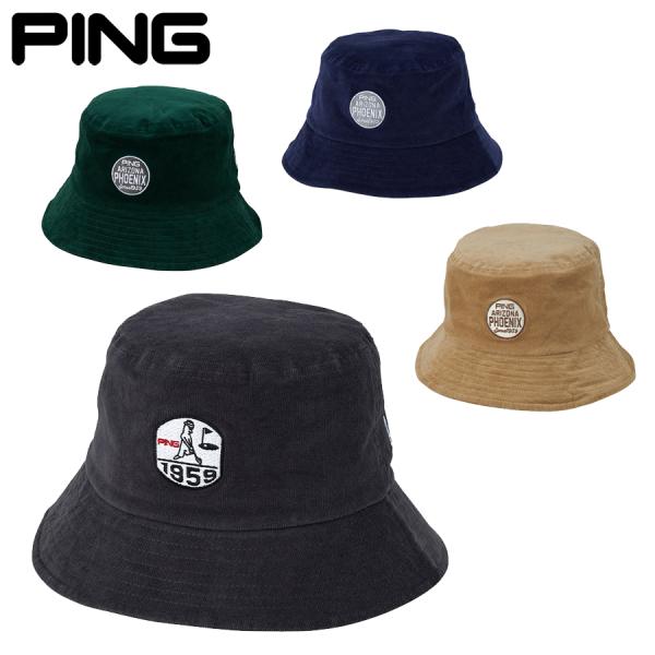 【展示会受注限定/即納】2025 PING ピンゴルフ HW-N2509 コーデュロイハット 帽子 ...