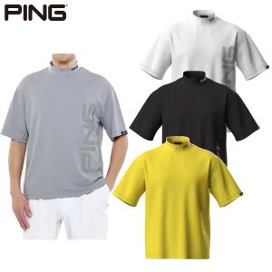 ピン PING ダブルメッシュ 半袖ハイネックシャツ 621-5167305 メンズ ゴルフウェア 2025春夏モデル 日本正規品 SALE】ピンアパレル 2025年春夏モデル メンズ 半袖 ハイネックシャツ