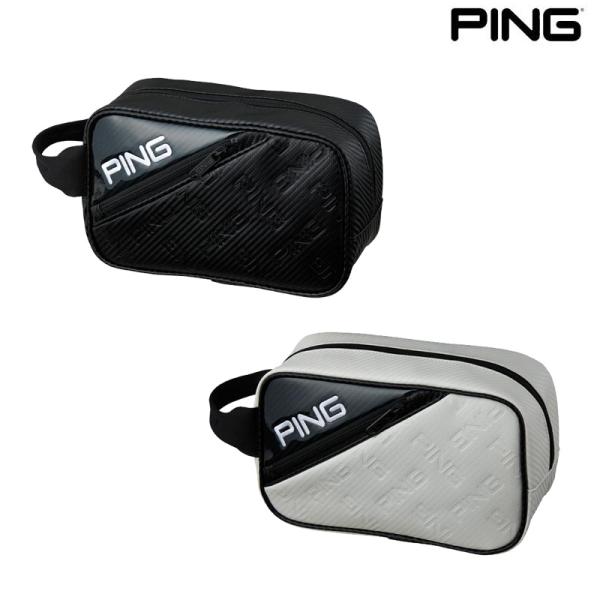 PING 2025 ピンゴルフ GB-U2519 エンボスポーチ ゴルフ ラウンドバッグ ポーチ 3...