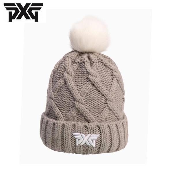 PXG ゴルフ ポンポン付き ビッグヘッド カフビーニー ニット帽 H-60192098 日本正規品