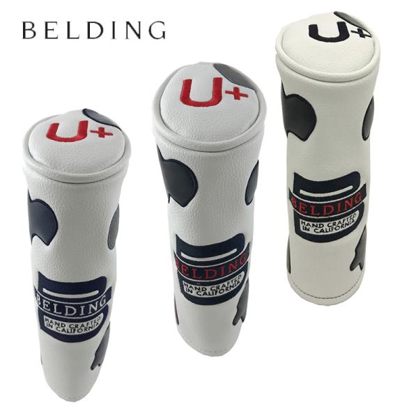 BELDING ベルディング ゴルフ カウパッチ ハイブリッド ヘッドカバー #U+ ユティリティ用...