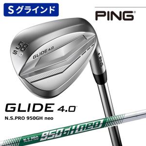 【特価/即納】PING ピンゴルフ GLIDE 4.0 ウェッジ Sグラインド N.S.PRO 950GH neo（S）スチールシャフト 日本正規品 右用 オールスタンダード｜golfshop-champ