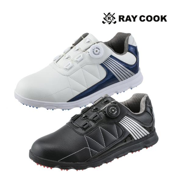 レイクック RCGS1800 メンズ ダイヤル式 スパイクレス ゴルフシューズ