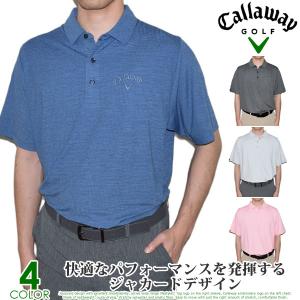 キャロウェイ Callaway クラシック ジャカード 半袖ポロシャツ 大きいサイズ あすつく対応｜golfshop-usa