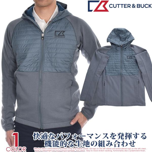 カッター＆バック Cutter＆Buck ディスカバリー ハイブリッド ソリッド 長袖ジャケット 大...