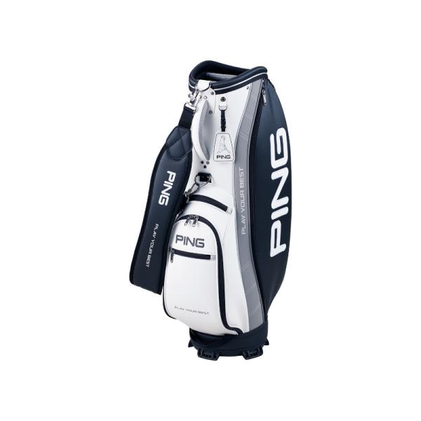 PING CB-P2402 ピオリア キャディバッグ ブラック・ホワイト PEORIA BLACK/...