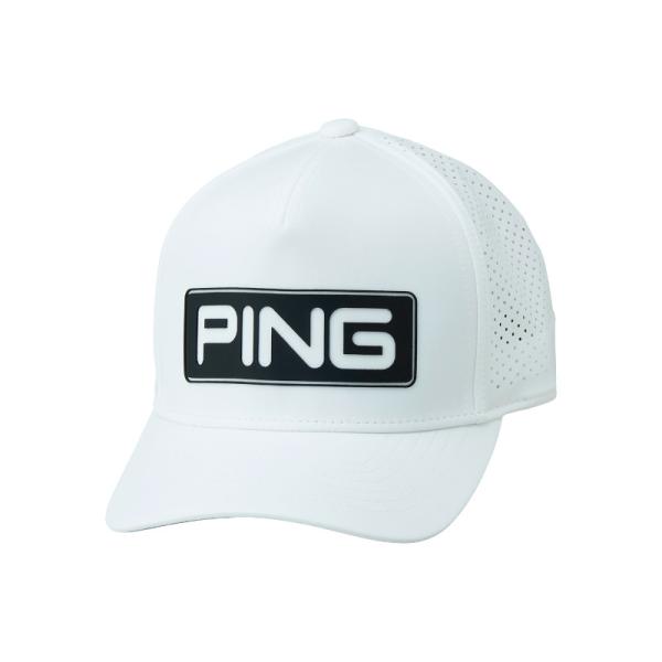 PING HW-T2501 ツアーキャップ ホワイト キャンディーバーロゴ