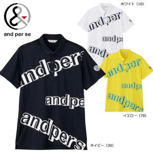 and per se（アンパスィ） ゴルフウェア 半袖シャツ 春 夏 COOL is