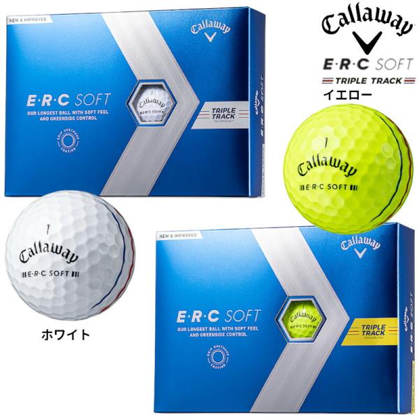 （日本正規品）キャロウェイ ERC SOFT ソフト トリプルトラック ゴルフボール 1ダース（12...