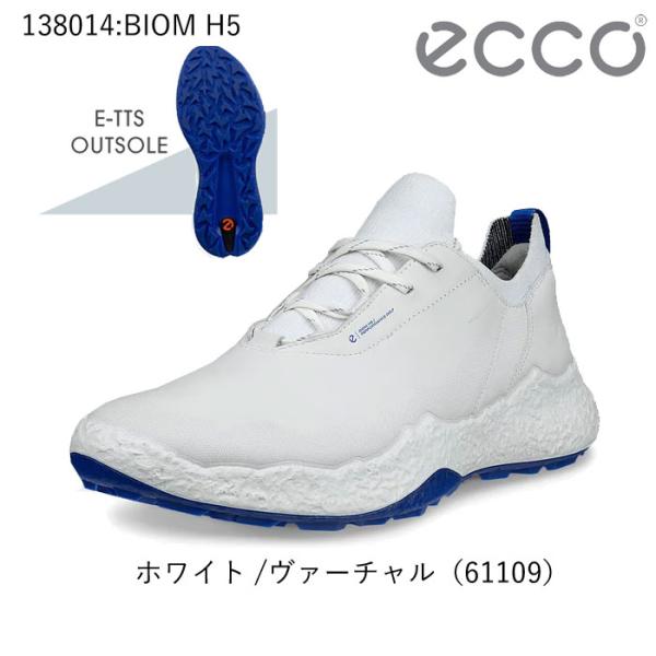 ECCO バイオム エイチ ファイブ ゴルフシューズ （138014-61109）ホワイト/ヴァーチ...