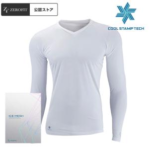 ZEROFIT  アイスメッシュ ICE MESH Vネック 長袖アンダーウェア 2025 ユニセックス　春夏｜ゴルフギアサージ