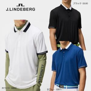 J.LINDEBERG ジェイリンドバーグ 半袖ポロシャツ グリーン ロゴ
