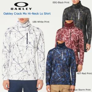 オークリー ゴルフ クラック MX ハイネック 長袖シャツ 2022秋冬 メンズ タートル ストレッチ