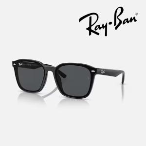 【日本正規品】レイバン サングラス（RB4392D 601/87 66）ローブリッジフィット（ポリッシュ ブラック/レンズ：ダークグレー）