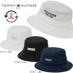 トミーヒルフィガー ゴルフ ハット デタッチャブル（THMB5S03）2025春夏 2way バケットハット 帽子 メッシュ