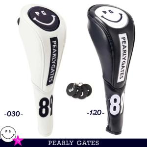 PEARLYGATES パーリーゲイツ 定番 スマイル・スマイル フェアウエイ用ヘッドカバー 053-3984018/4984018【22A】【定番スマイルスマイル】