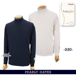 【NEW】PEARLY GATES パーリーゲイツ 吸湿発熱ソリストヒート ベアジャガード メンズ 長袖モックシャツ =MADE IN JAPAN= 053-4166101/23D｜golfwaveonline2