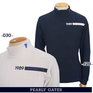 【NEW】PEARLY GATES パーリーゲイツ ストレッチガーゼ 暖か裏毛裏起毛 メンズ長袖モックシャツ =MADE IN JAPAN= 053-4166115/24A｜golfwaveonline2