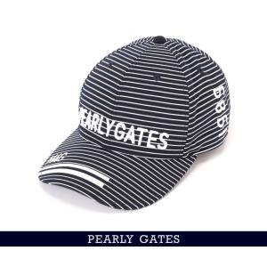 【NEW】PEARLY GATES パーリーゲイツ M4G 2ライン リサイクルツイル BASICピンボーダーキャップ 053-4187403/24B｜golfwaveonline2