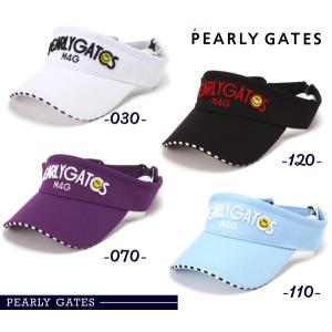 【NEW】PEARLY GATES パーリーゲイツ 高UVカット！ハニカムメッシュBASICロゴバイザー 053-5287602/25B【正規品】