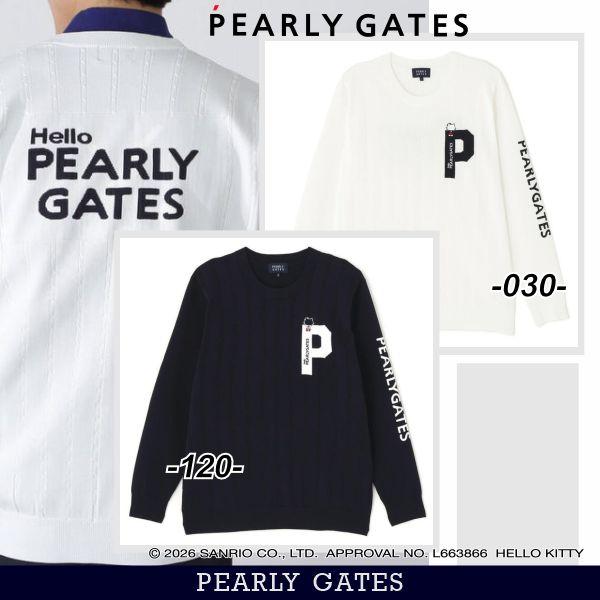 【Hello Kitty×PEARLY GATES】 クルーネックニットプルオーバー＜メンズ＞ 05...