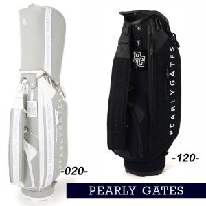 【NEW】PEARLYGATES パーリーゲイツ メッシュ×ラバー調 キャディバッグ 本格派カートタイプ ≪Plain Design≫ 053-6180510/26B【正規品】