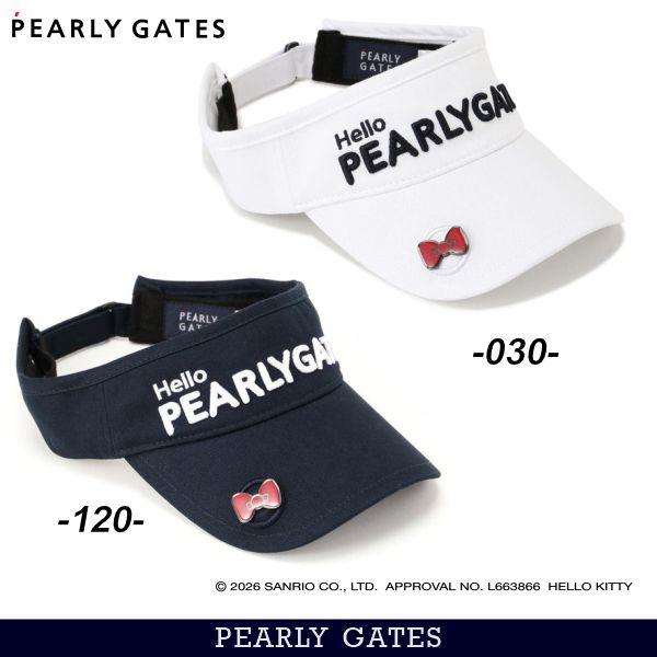 【Hello Kitty×PEARLY GATES】 ツイルバイザー (UNISEX) 053-61...
