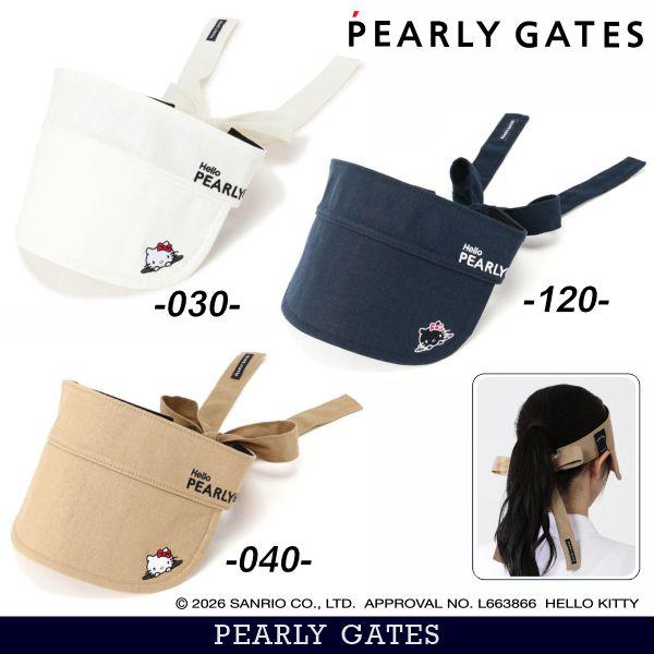 【Hello Kitty×PEARLY GATES】 リボンバイザー＜レディス＞ 053-61873...