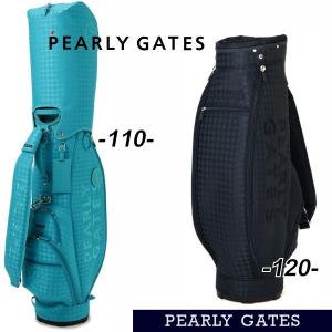 【NEW】PEARLY GATES パーリーゲイツ ≪PG is PG≫ ”EKUBO Smile” ワッペン ワンカラー千鳥格子柄 キャディバッグ ＜カートタイプ＞053-6980710/26C【正規品】
