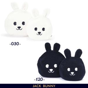 【PREMIUM SALE】Jack Bunny!! by PEARLY GATES ジャックバニー!! モコモコ！ラビットフェイス ポーチ/ユーティリティポーチ 2個セット 262-3284824/23C｜golfwaveonline2