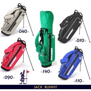 【PREMIUM SALE 30%OFF】Jack Bunny!! by PEARLY GATES ジャックバニーNew Standard!!ロゴファスナー スタンド型キャディバッグ 262-3980140/23A｜golfwaveonline2