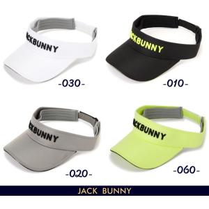 【NEW】Jack Bunny!! by PEARLY GATES ジャックバニー!! ワンポイントシンプルロゴ 定番系ツイルバイザー 262-4187201/24A｜golfwaveonline2