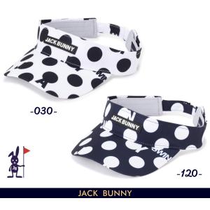 【NEW】Jack Bunny!! by PEARLY GATES ジャックバニー!! ワンポイントボックスロゴ ドット & ロゴバイザー 262-4187503/24B｜golfwaveonline2