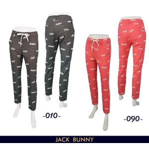 【PREMIUM SALE 50％OFF】Jack Bunny!! by PEARLY GATES ジャックバニー バイアスロゴジャガード レディス ストレッチ イージーパンツ 263-3131314/23A｜golfwaveonline2