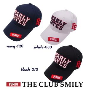 【WEB限定】PEARLY GATES PGM4G THE! CLUB SMILY パーリーゲイツ クラブスマイリーWEB限定 コットンツイルキャップ 641-0987010/20B【PG-EDITION】